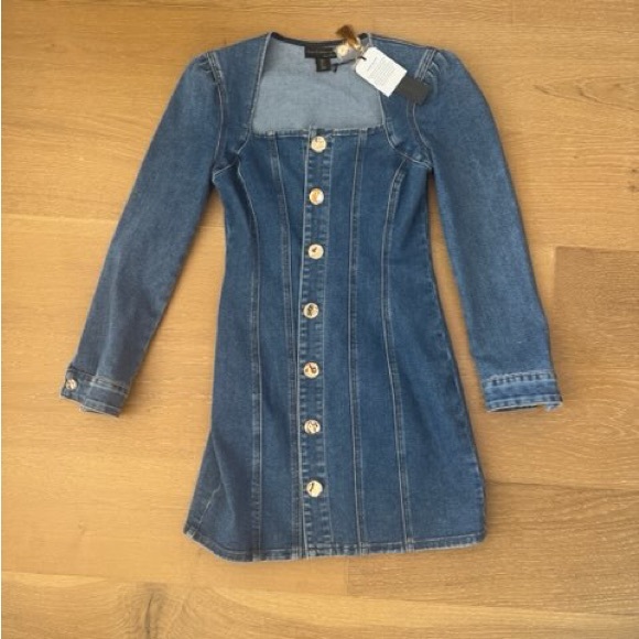 House of Harlow 1960 Blue Denim Top